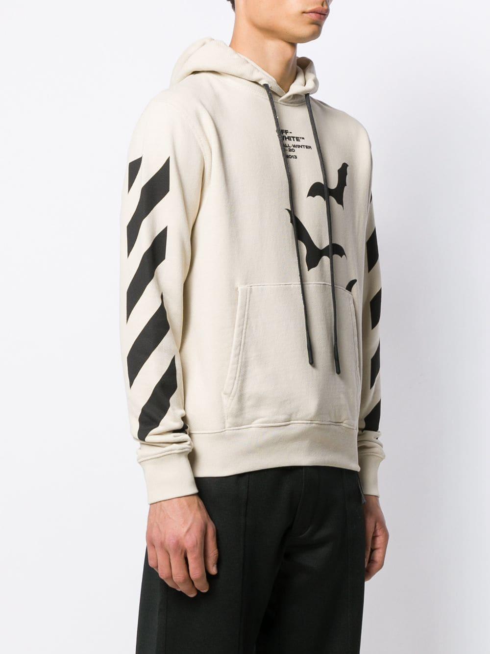Virgil Abloh Bat Print Hoodie 