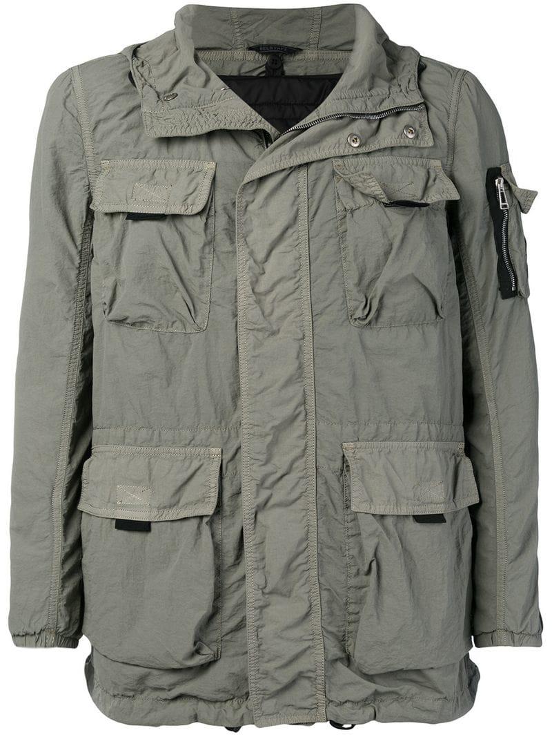 Belstaff Hooded Cargo Jacket in Green for Men Lyst