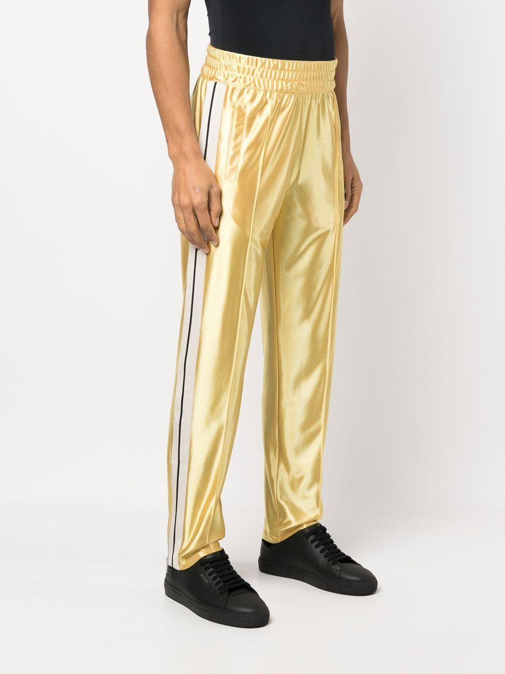 Metallic gold sweatpants hotsell