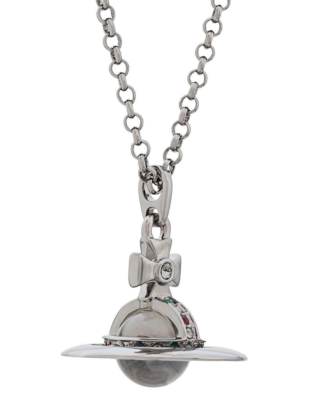 Vivienne Westwood Logo Pendant Necklace in Silver (Metallic) for Men - Lyst