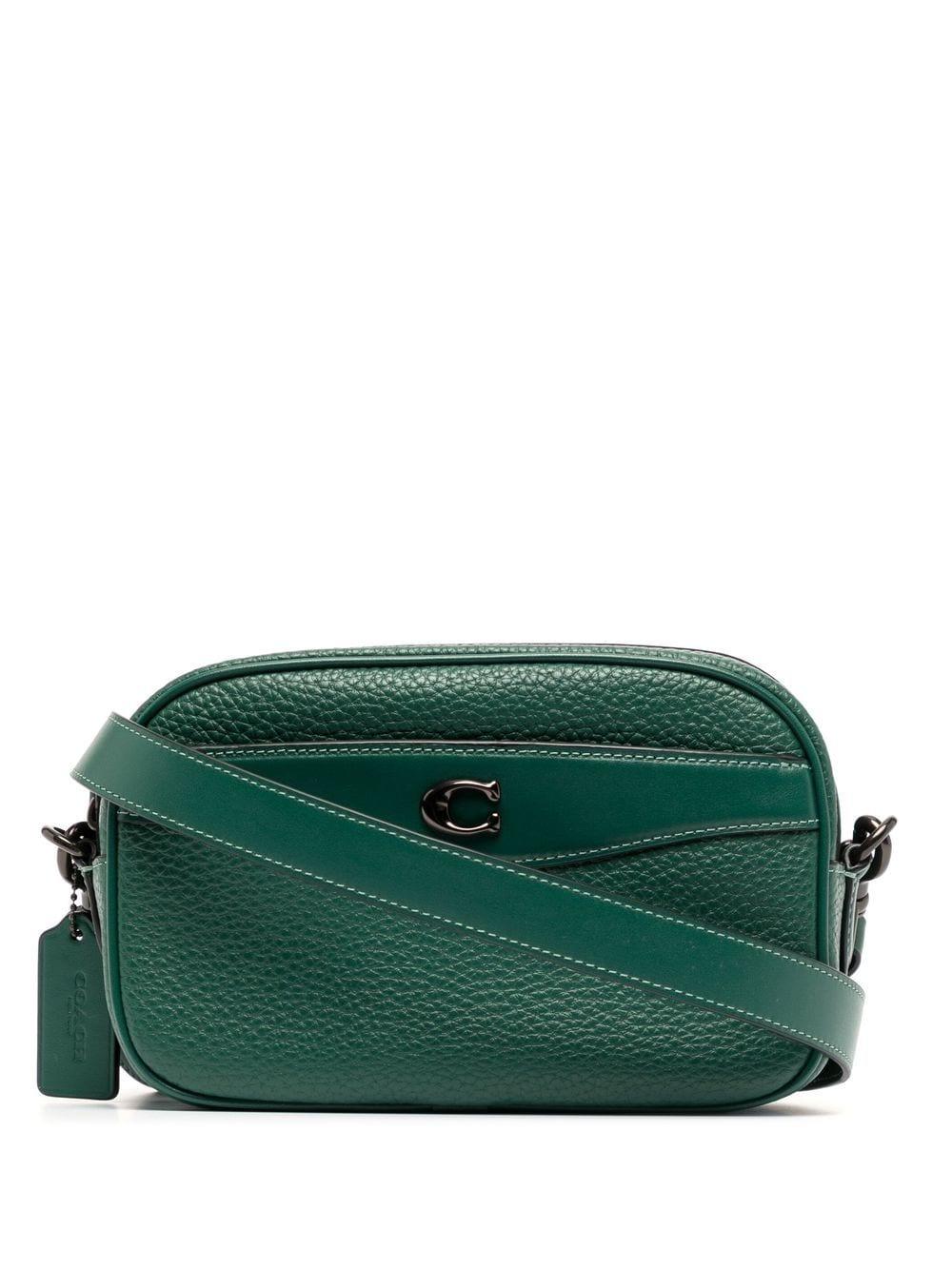 COACH Pebble Leather Camera Bag in Green Lyst