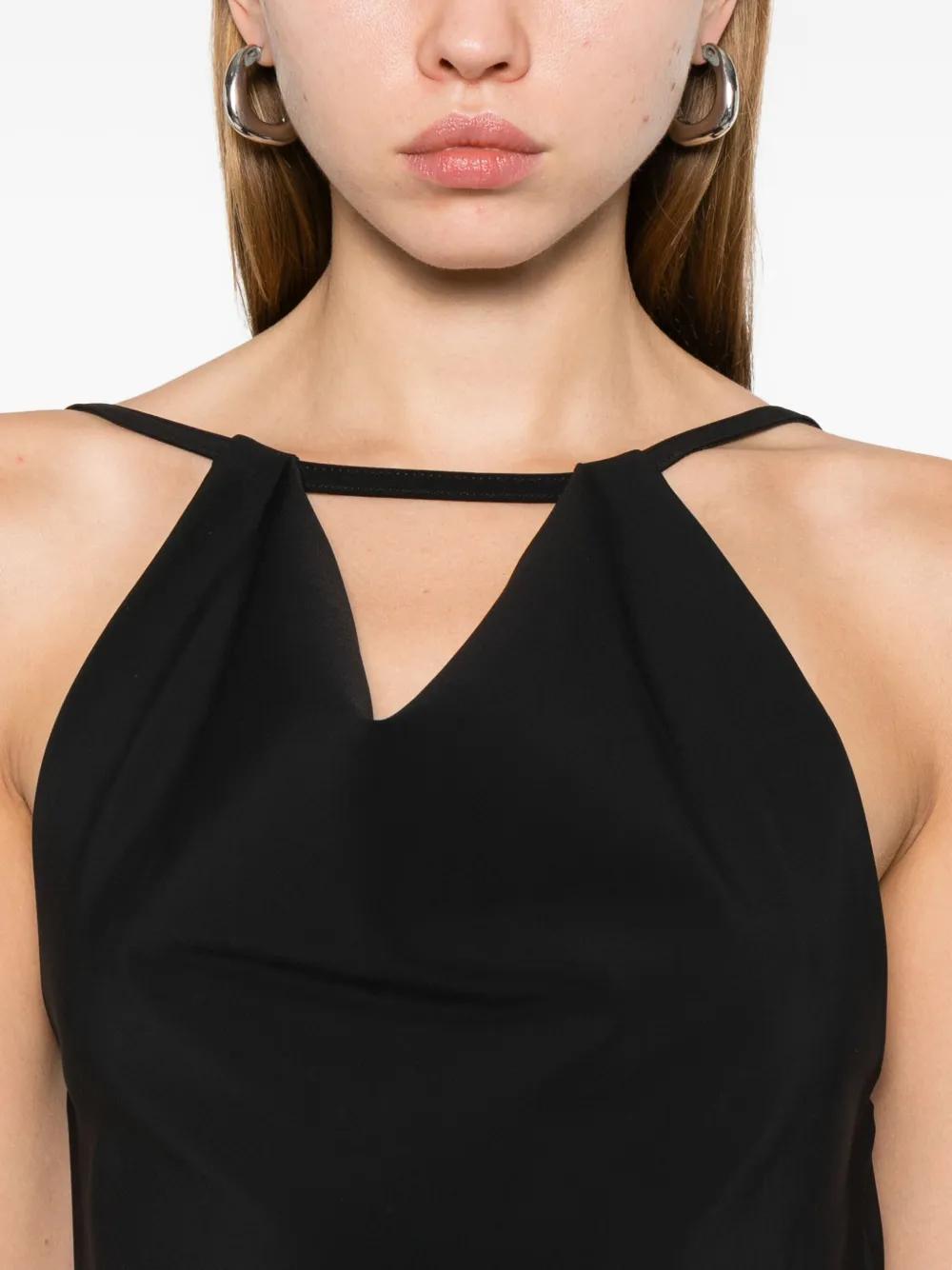 Rohe Halterneck Dress in Black | Lyst