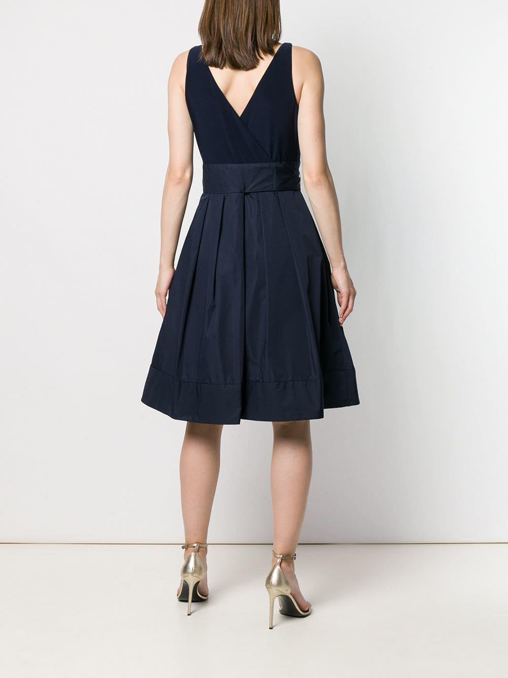 Ralph Lauren Yuko Kleid mit Schleifendetail in Blau Lyst DE
