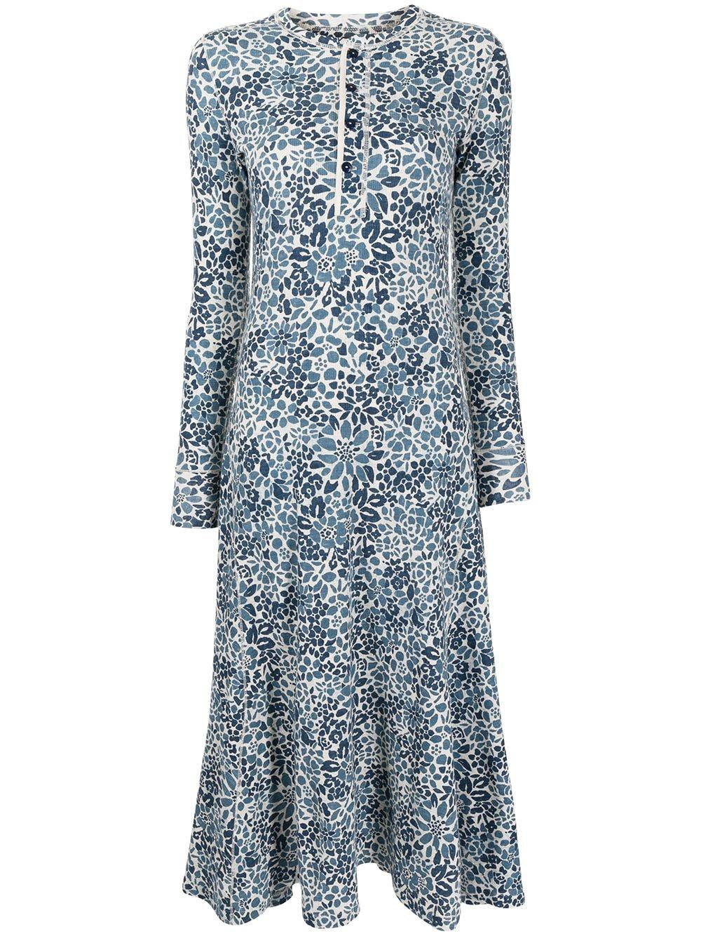 Polo Ralph Lauren Rowie Floral-print Maxi Dress in Blue