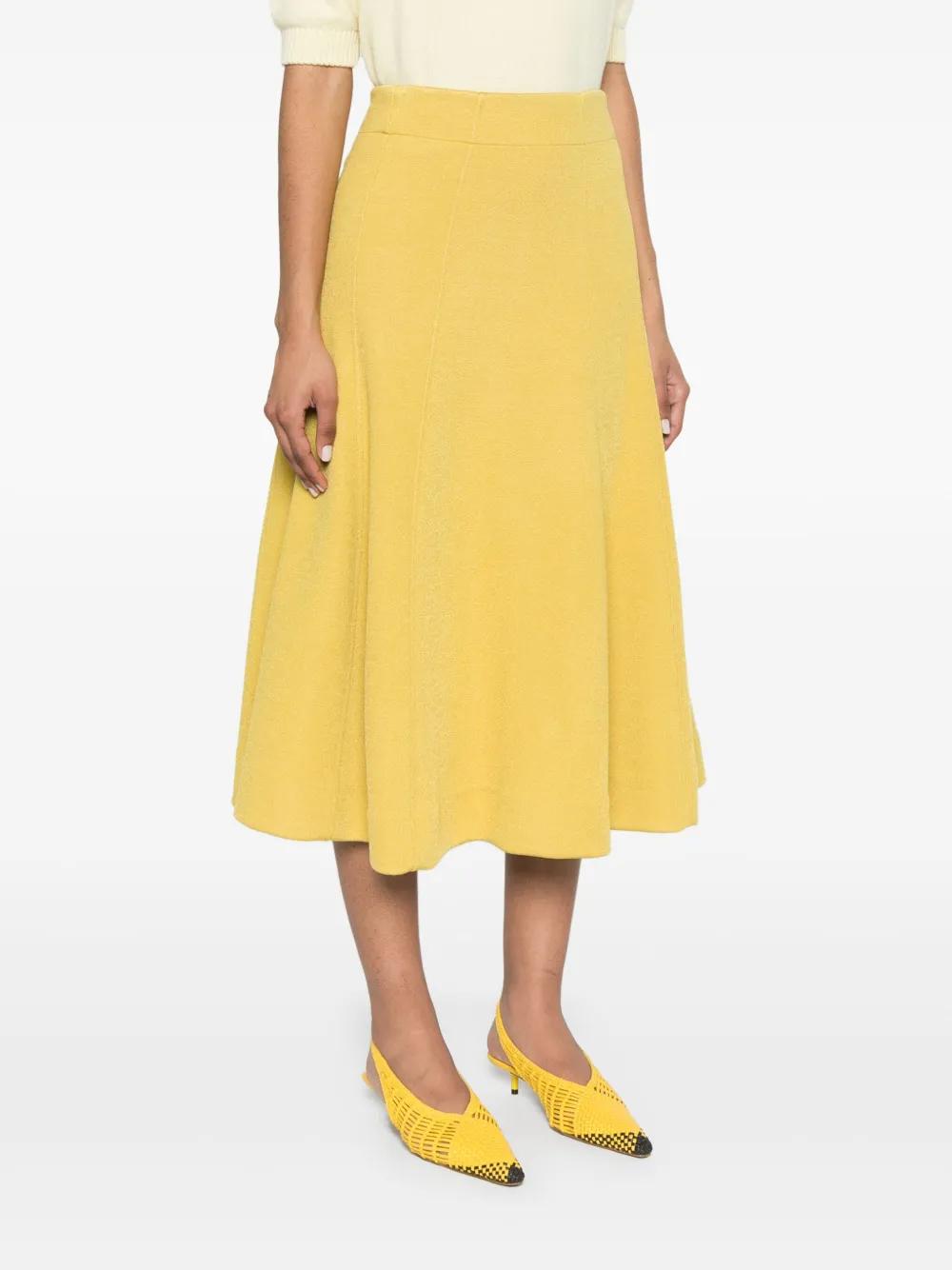 スカート JIL SANDER Wool skirt Yellow Jil Sander Yellow Wool Skirt for Women Online USA at Darveys.com