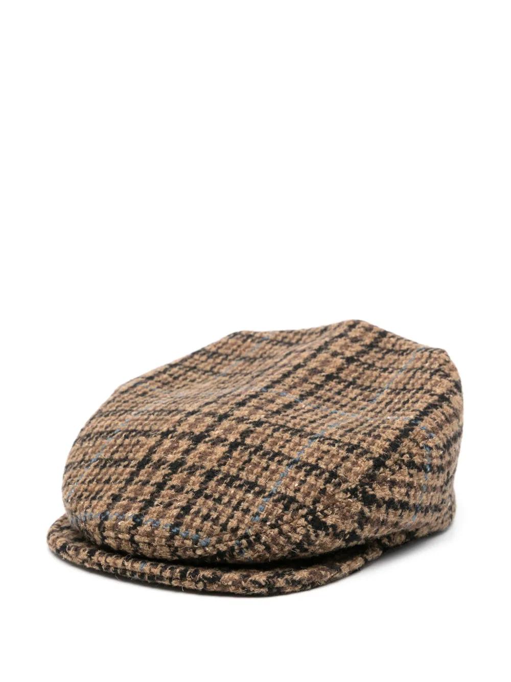 Prada Houndstooth Beret in Brown for Men Lyst UK