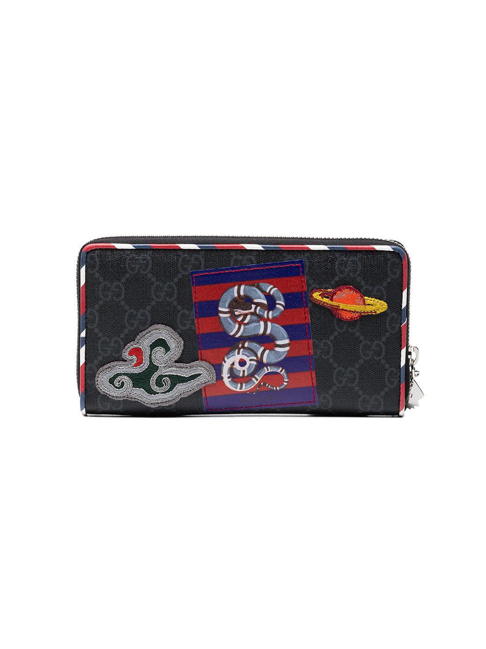 night courrier gg supreme zip around wallet