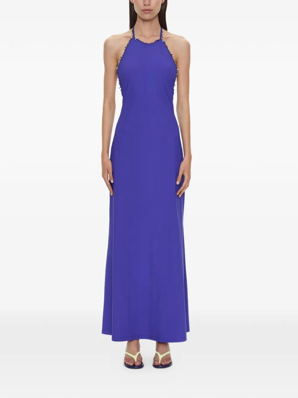 christopher esber bezel quartz halter dress Beach Halterneck in Purple AW26D3