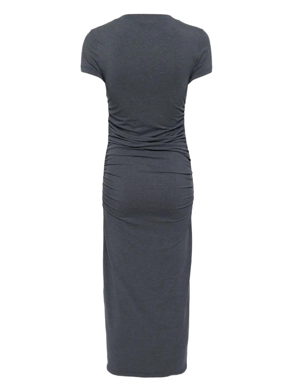 James Perse Cutaway Ruched Dress グレー James Perse Cutaway Ruched Dress | Shopbop