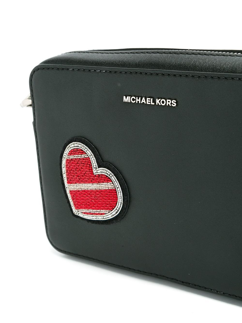 michael kors red heart bag