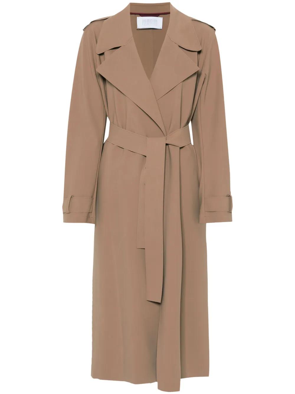 コート HARRIS WHARF LONDON Women Long Trench Scuba Harris Wharf London Women long trench scuba | The Fashion Square