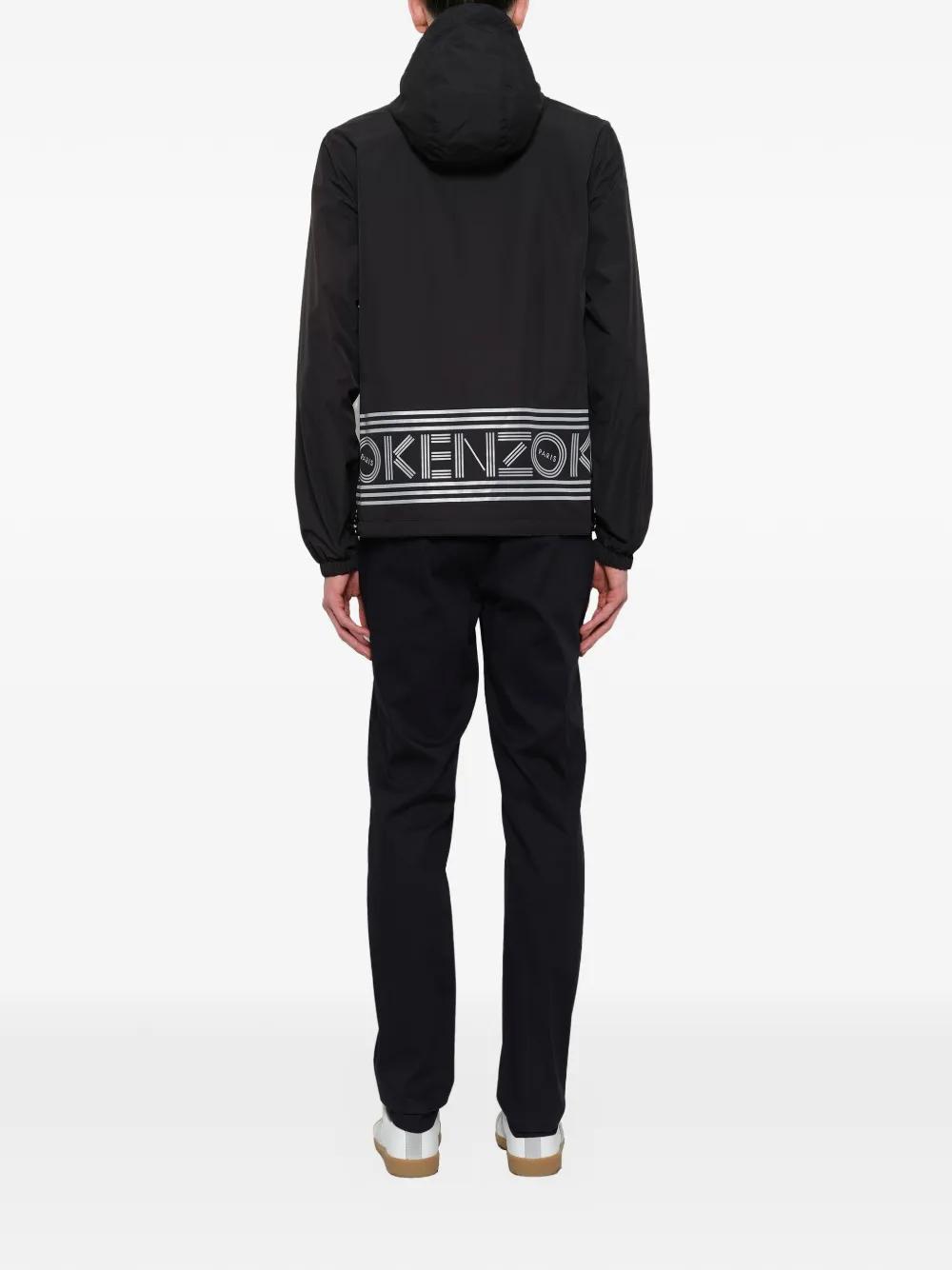 KENZO Reversible Windbreaker in Black for Men | Lyst