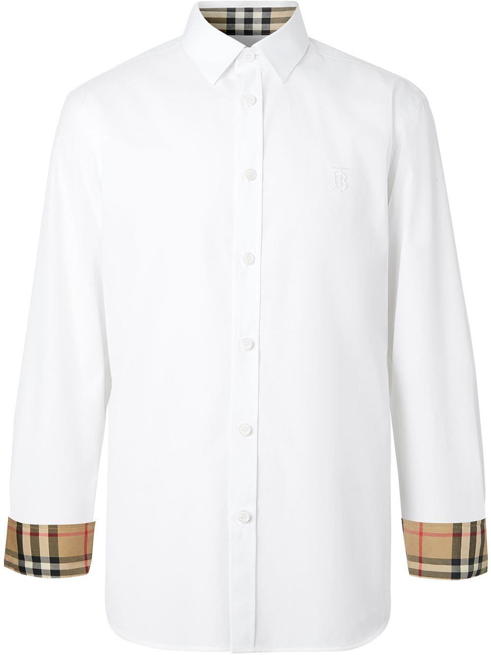Burberry Shirts in White for Men | Lyst