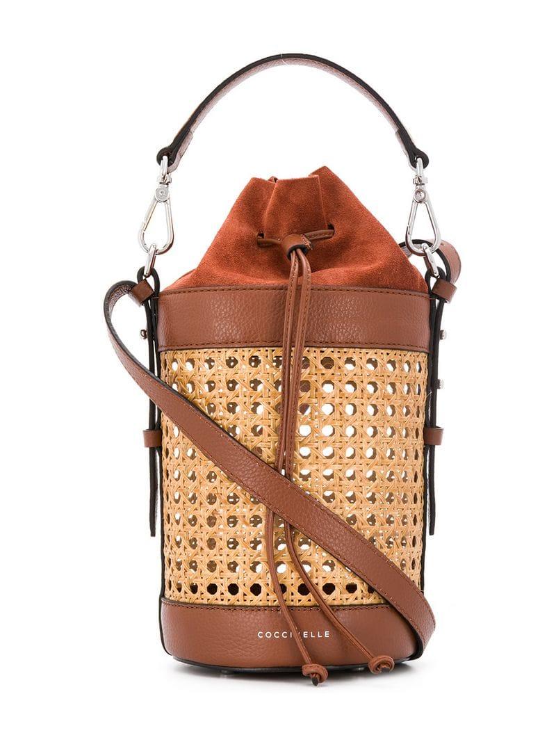 Coccinelle Woven Bucket Bag | Lyst