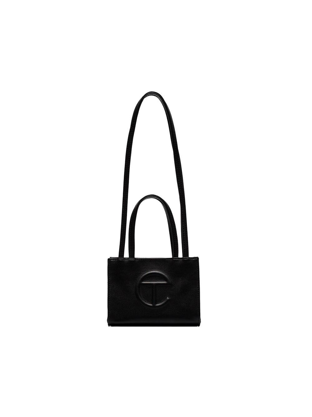 Mini sac à main à logo embossé Telfar en coloris Noir | Lyst