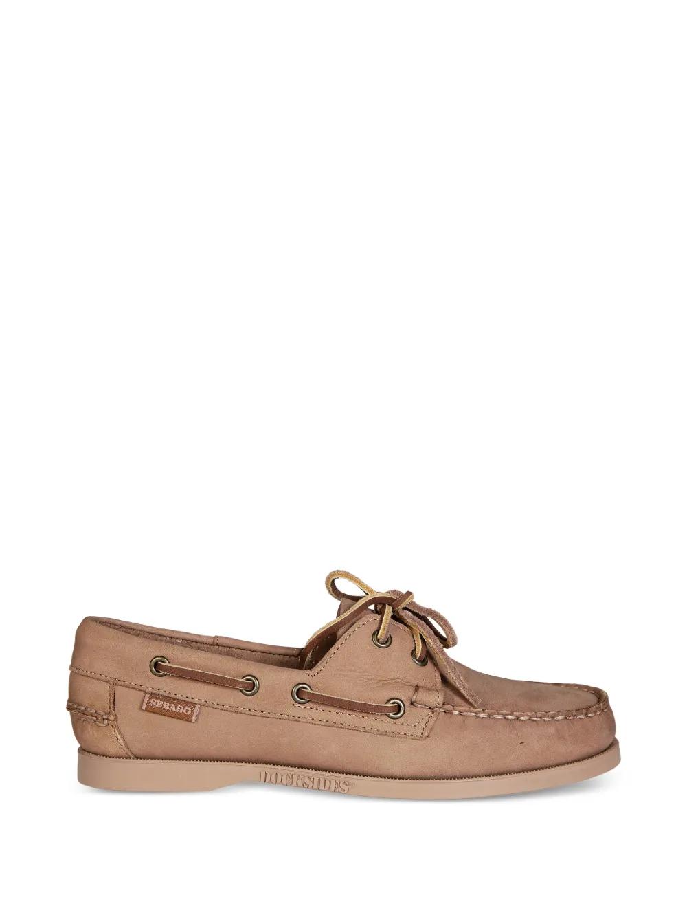 Sebago Docksides Portland ヌバックローファー ブラウン | Lyst