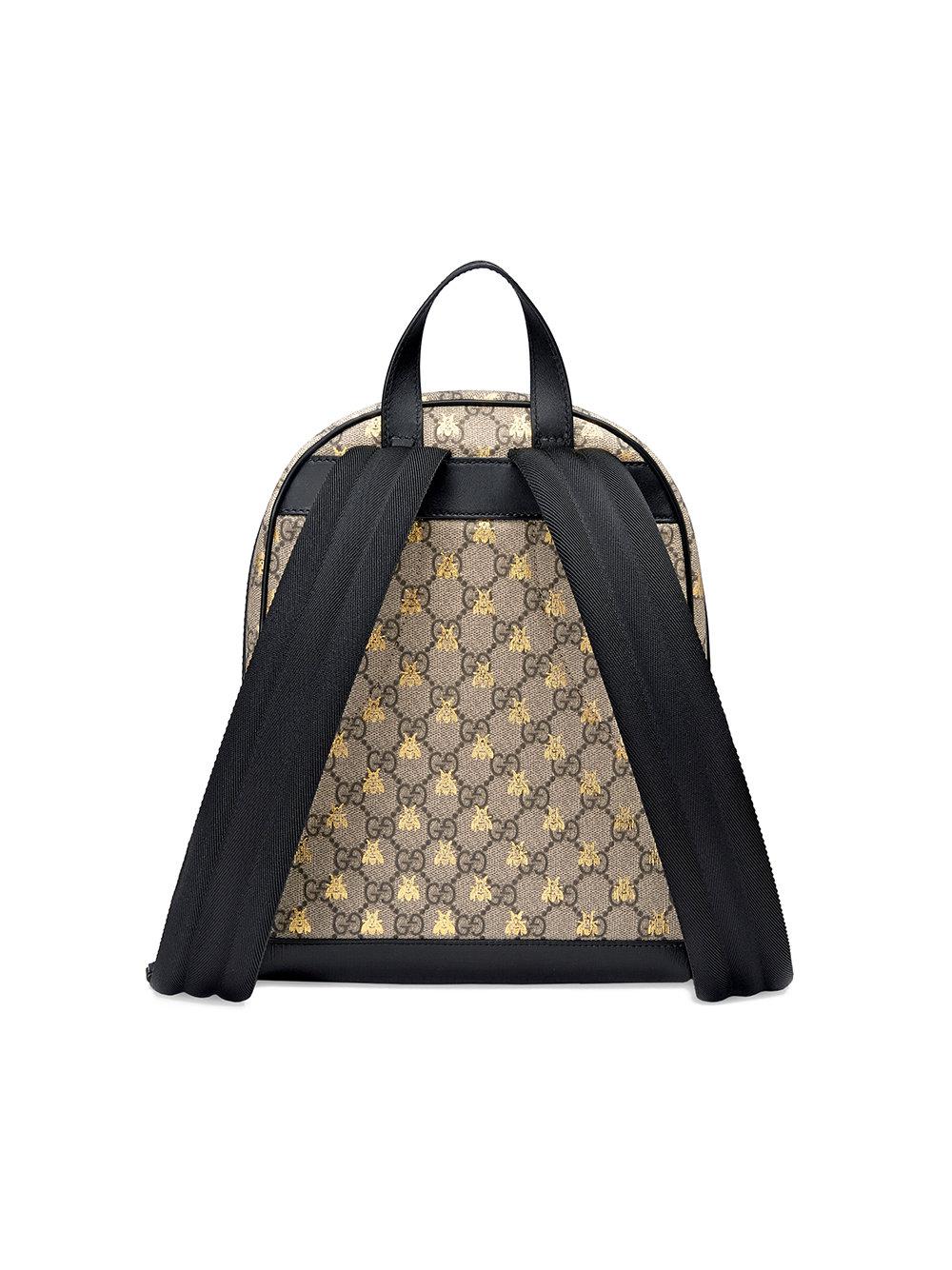 gucci supreme bee backpack