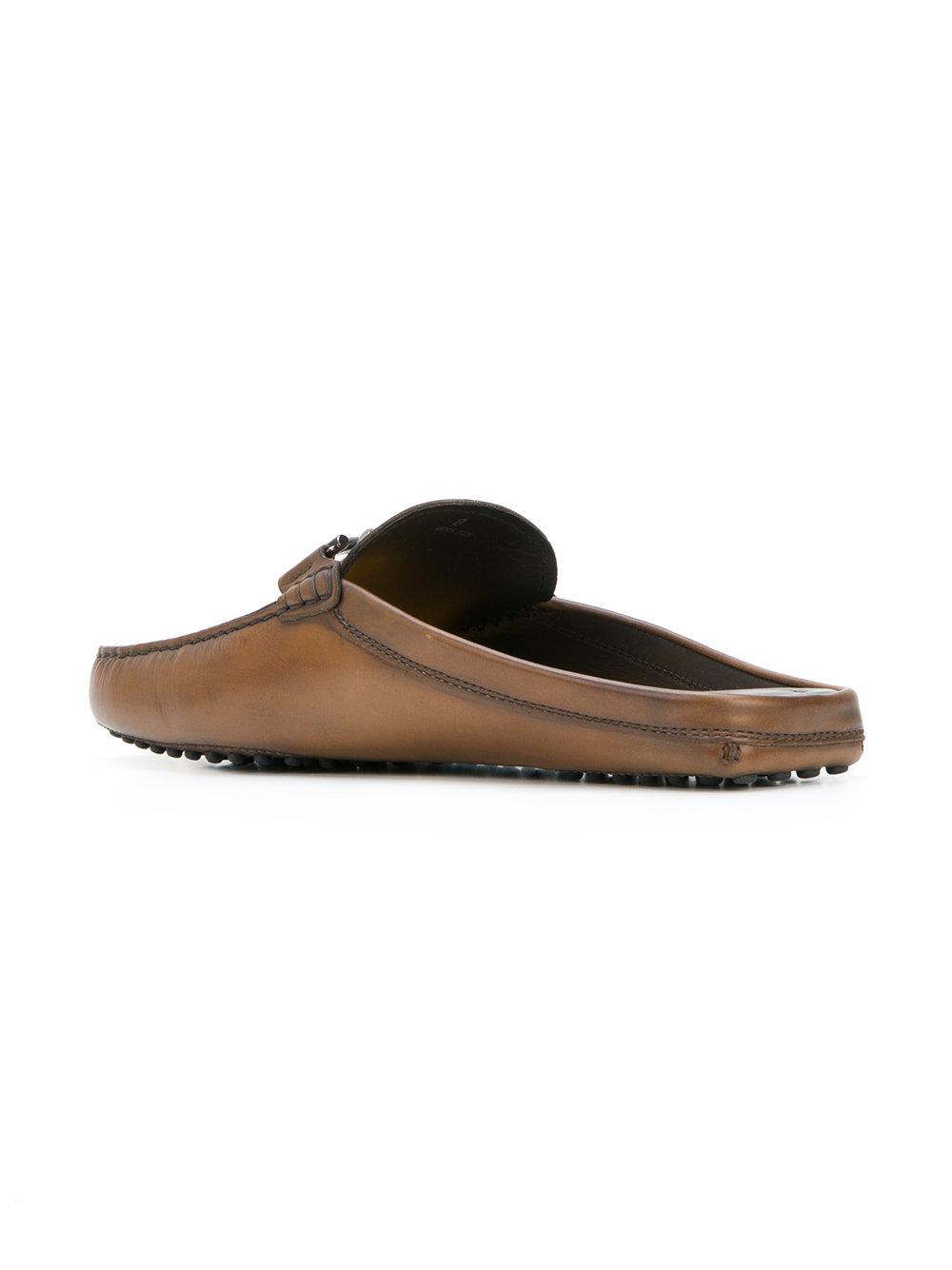Tods backless shop loafers