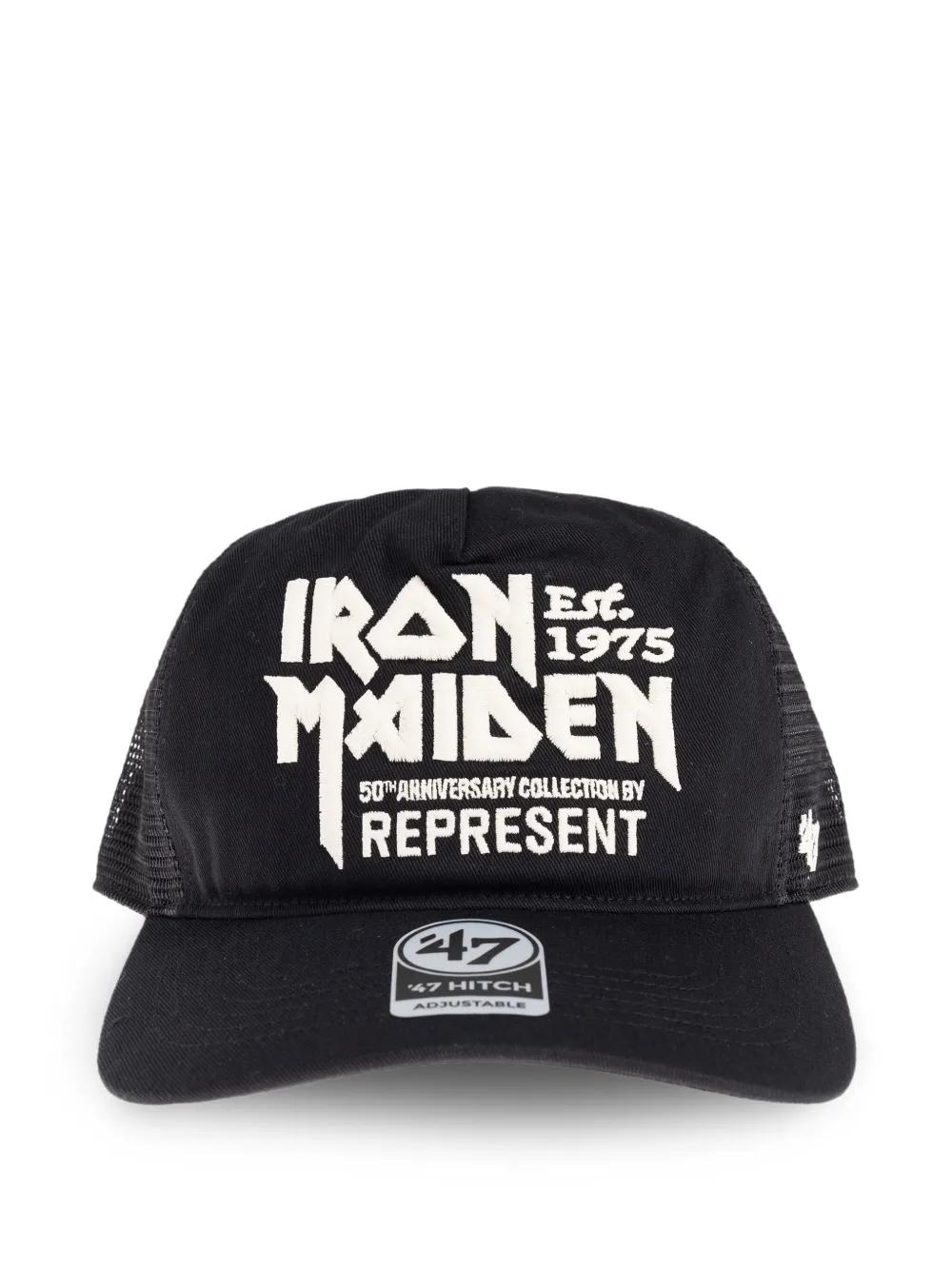 Represent X 47 X Iron Maiden Anniversary Trucker Cap in Black for