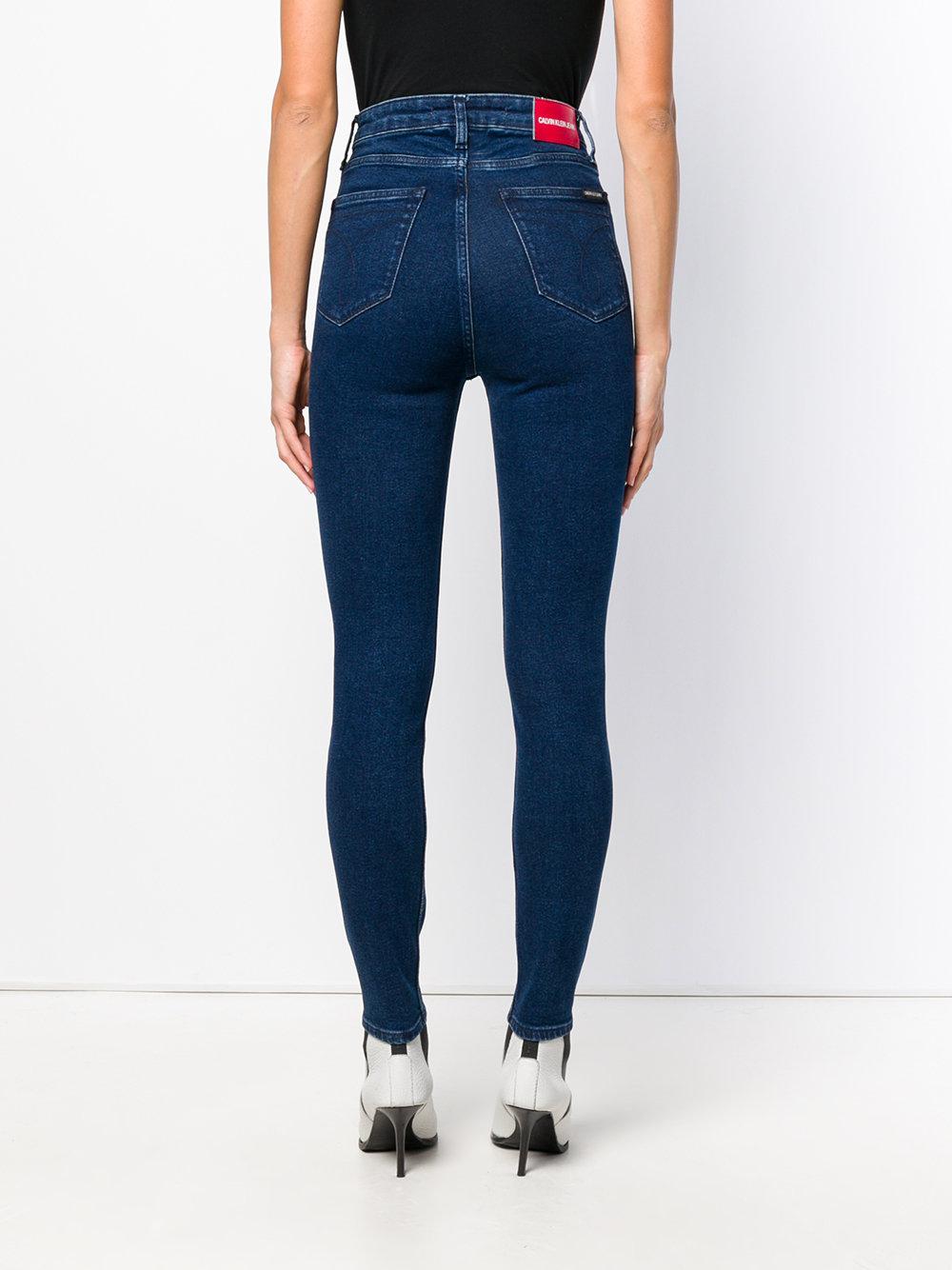 Calvin Klein Denim Ckj 010 High-rise Skinny Jeans in Blue - Lyst