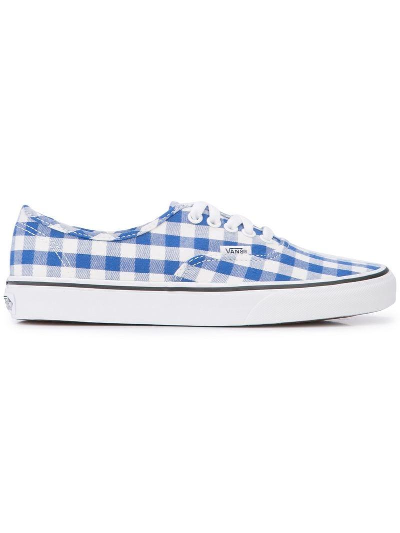 Baskets Authentic vichy Vans en coloris Bleu | Lyst