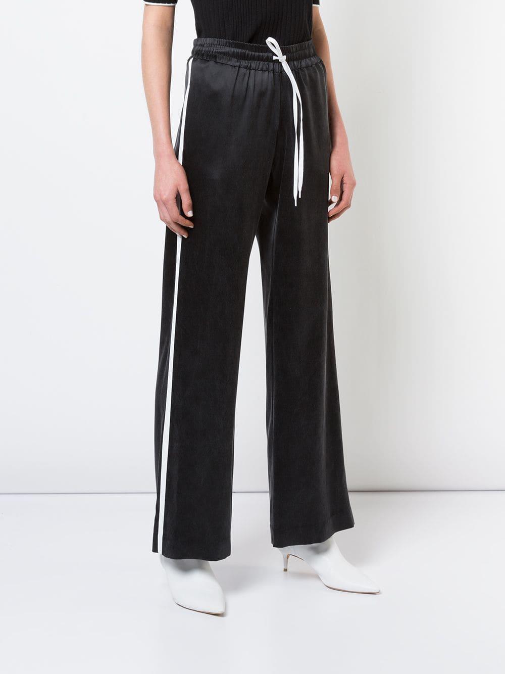open leg track pants