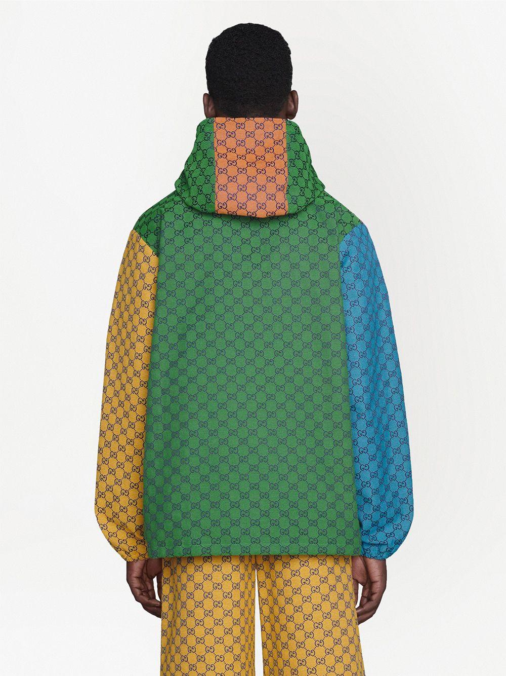 Gucci GG Multicolor Canvas Hooded Jacket for Men | Lyst