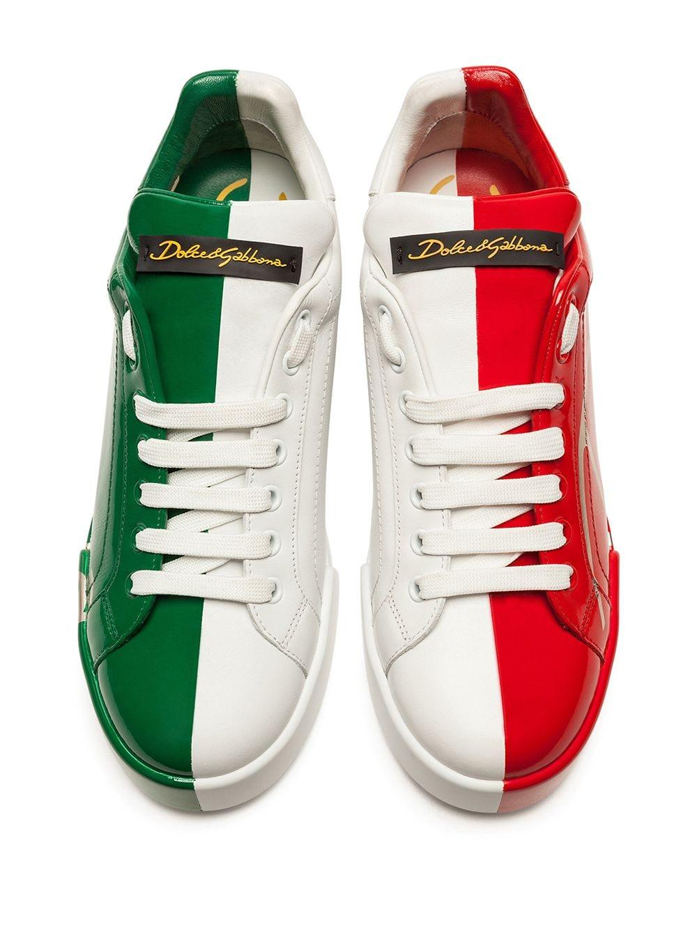 Dolce & Gabbana Italian Flag Portofino Sneakers - Lyst