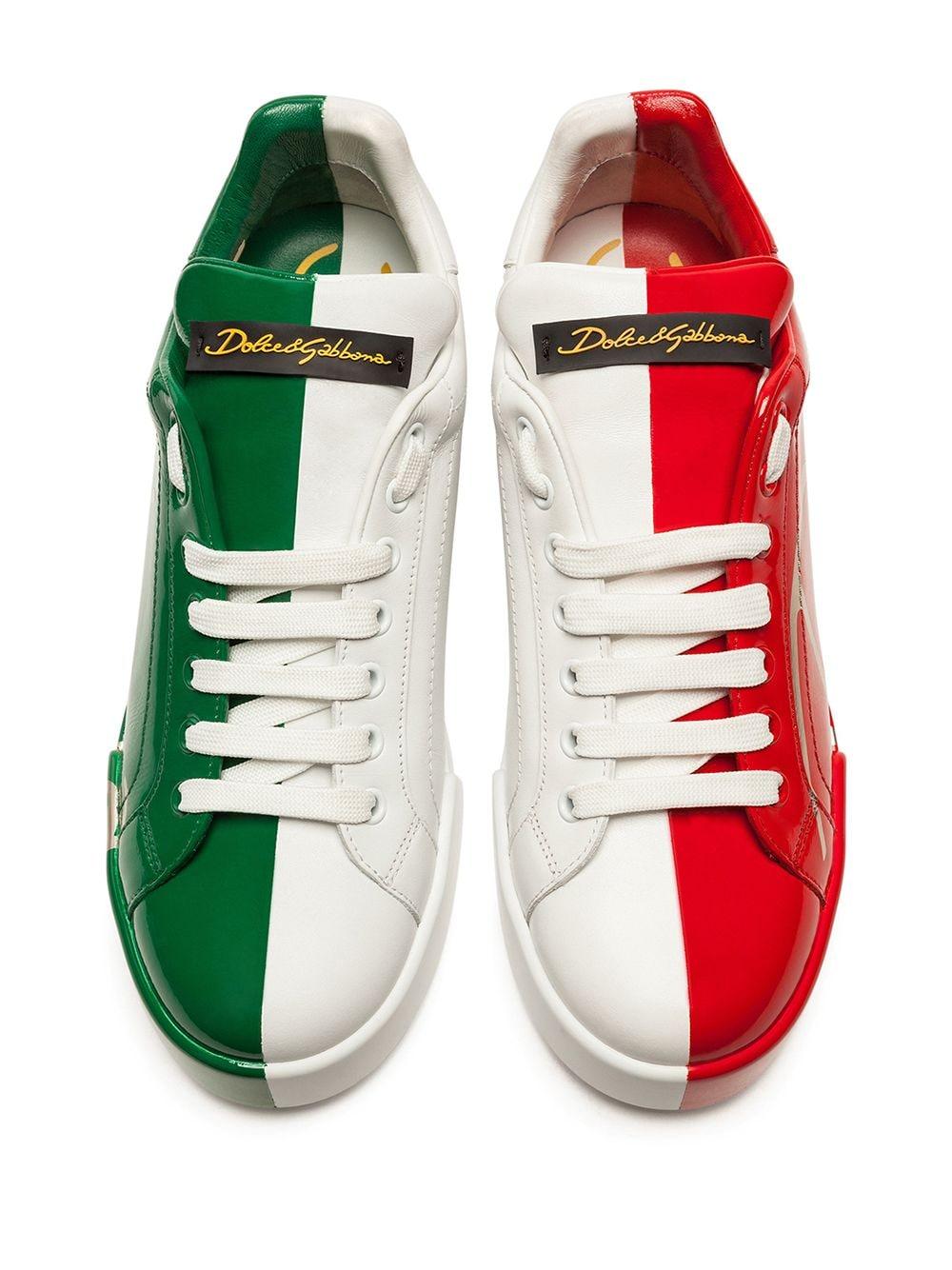 Dolce \u0026 Gabbana Portofino Sneakers Met Print - Lyst