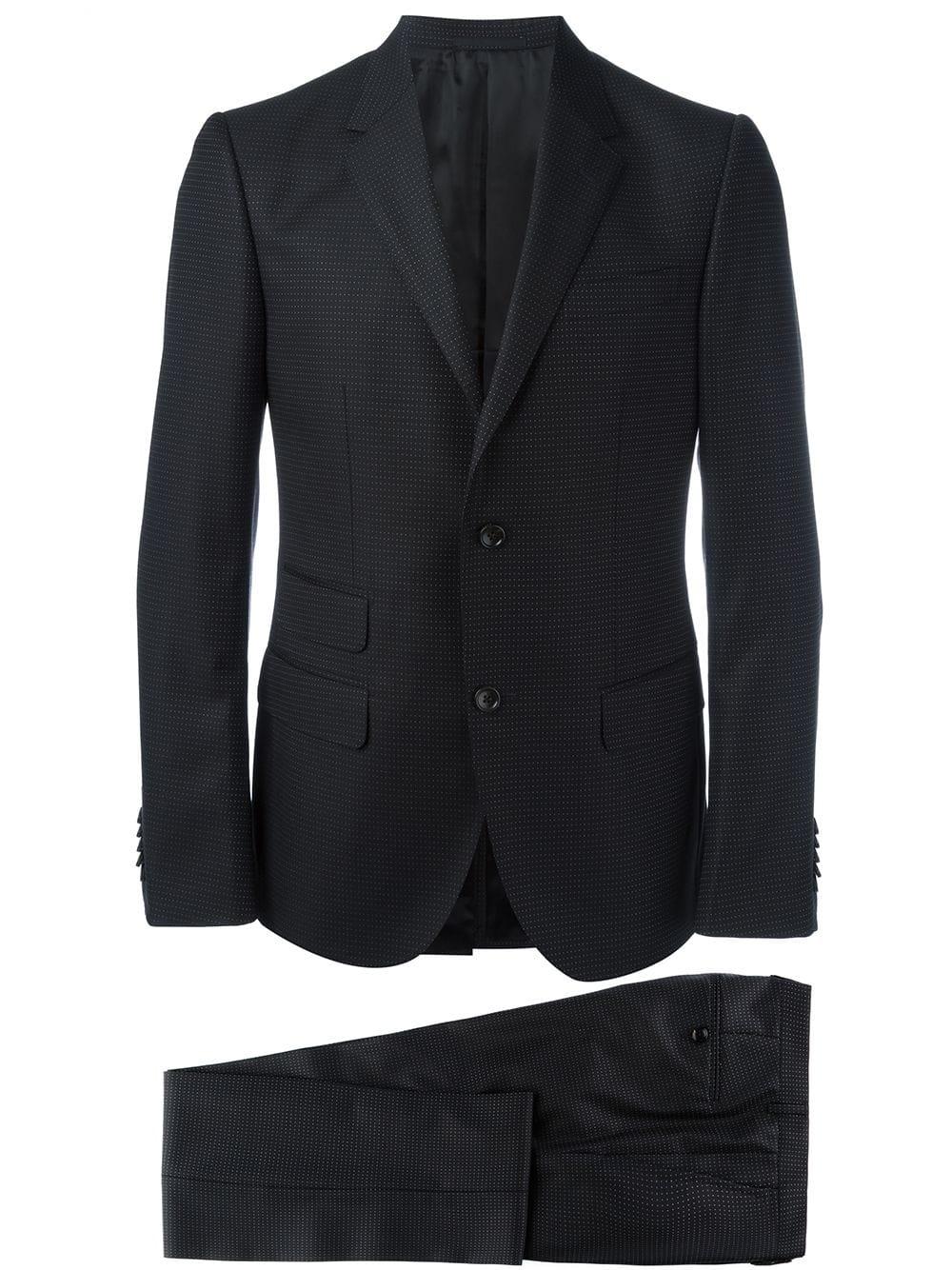 Gucci Micro Dots Patterned Suit in Black for Men | Lyst