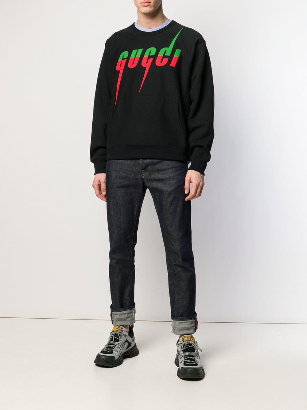 Sudadera con estampado Blade Gucci de hombre de color Negro Lyst