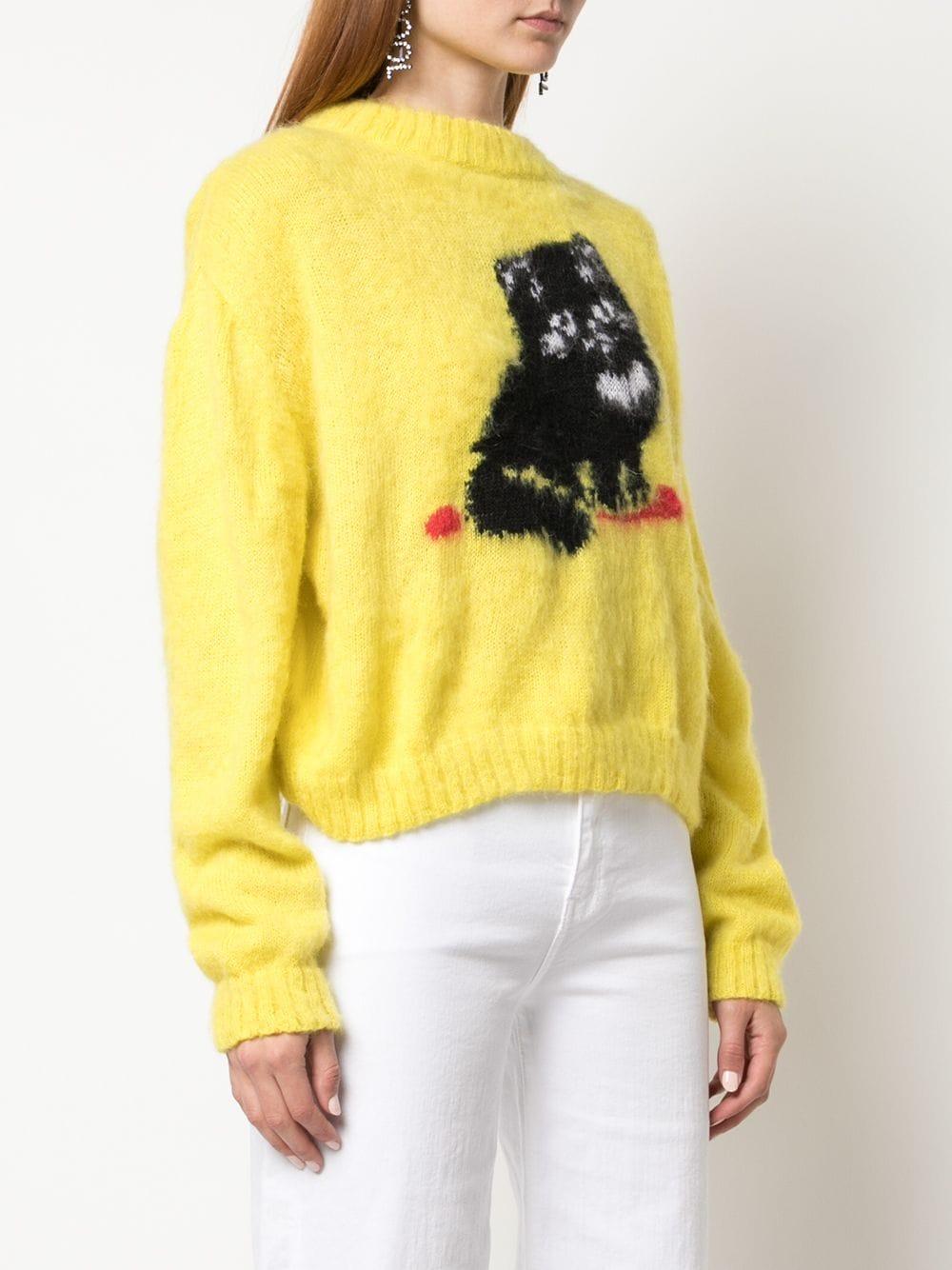 yellow cat sweater