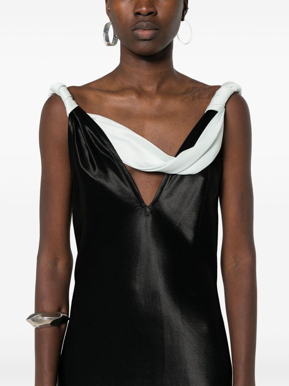 ワンピース BOTTEGA VENETA LONG DRESS (772479VKUQ0 1000) Bottega Veneta Long One Piece 772479VKUQ0 1000 Black