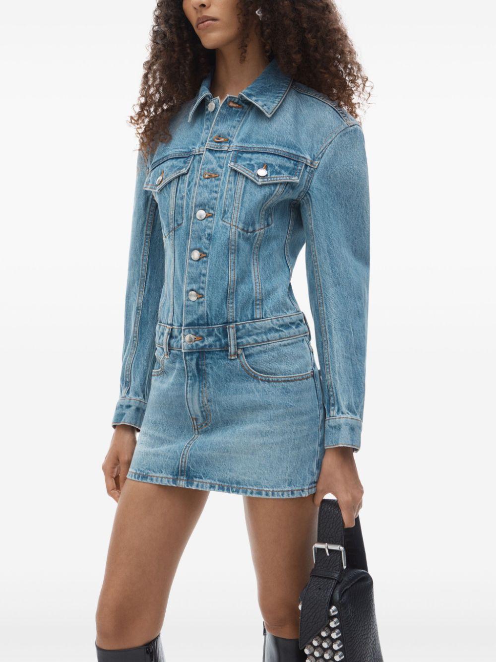 Alexander Wang レディース ブルー ドロップショルダーミニ