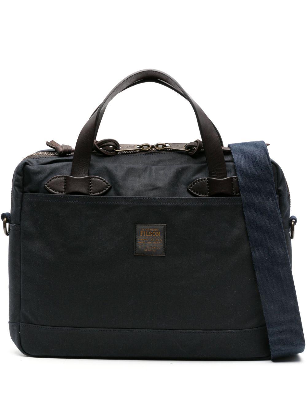 clearance in stock Filson Men s Black Tin Cloth Compact Cotton