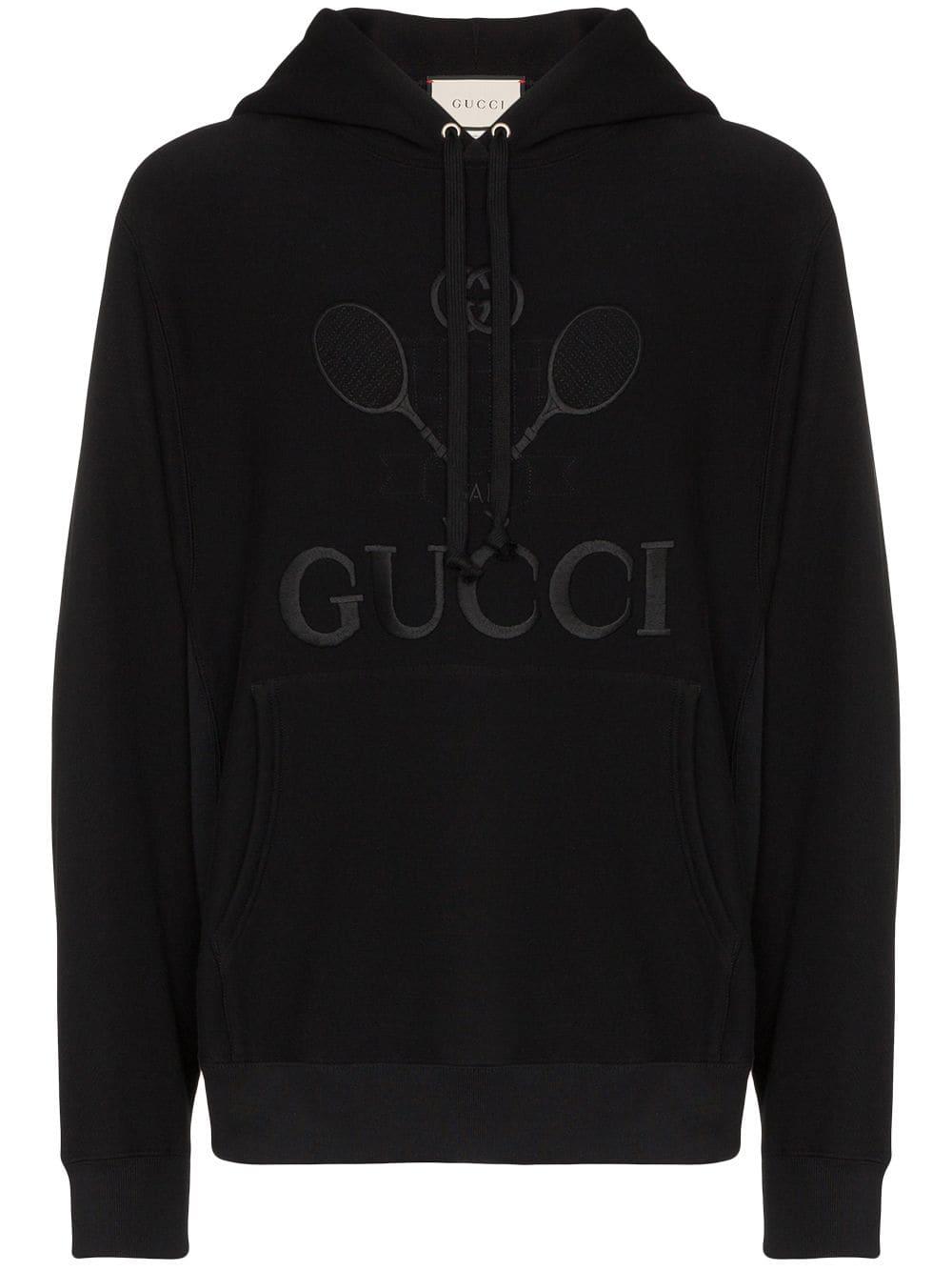 Sudadera con capucha y Tennis Gucci de Algodón de color Negro para hombre |  Lyst
