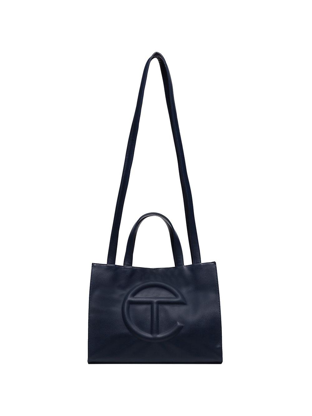 Telfar Leather Medium Shopper Bag in Blue | Lyst