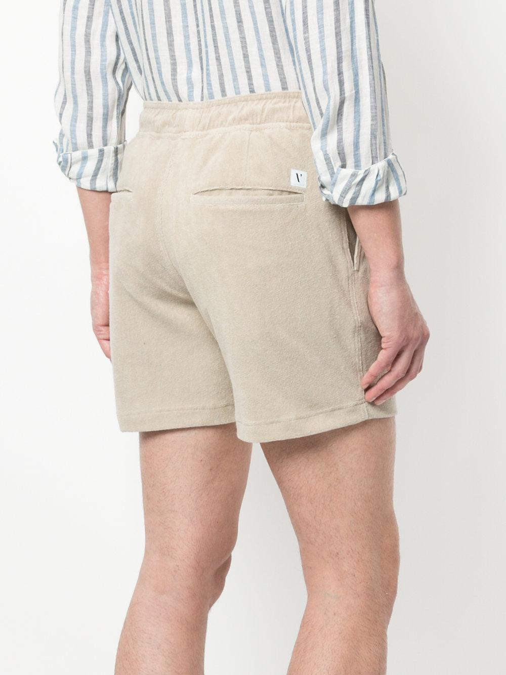 mens terry jogger shorts