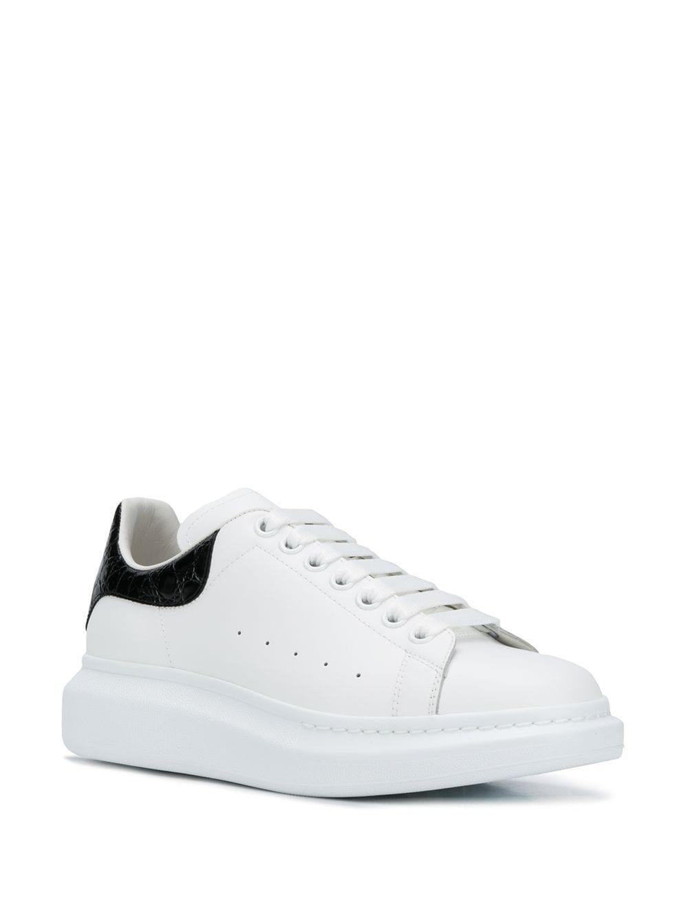 Alexander McQueen Oversized Low-top Leather Sneakers in White for Men ...