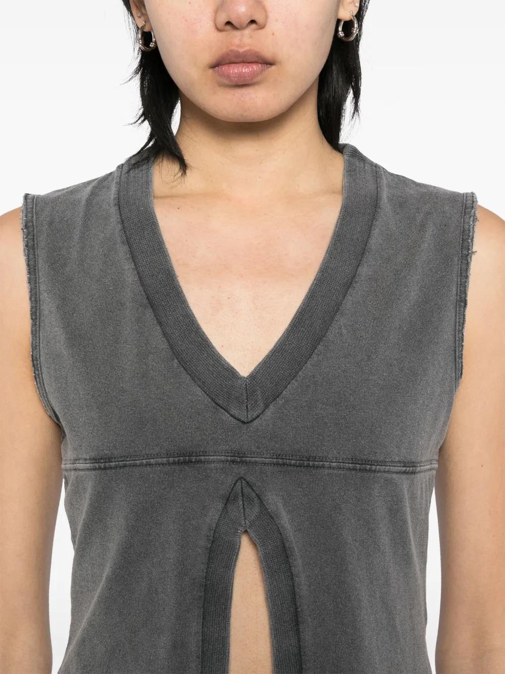 Alexander Wang Vネック タンクトップ グレー | Lyst