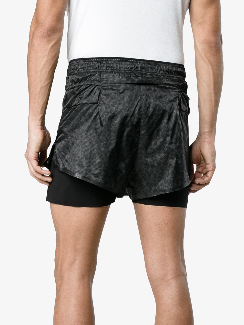 leopard print running shorts