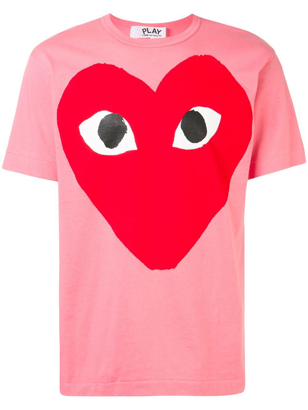 COMME DES GARÇONS PLAY T-shirt Met Hartprint in het Roze voor heren | Lyst  NL