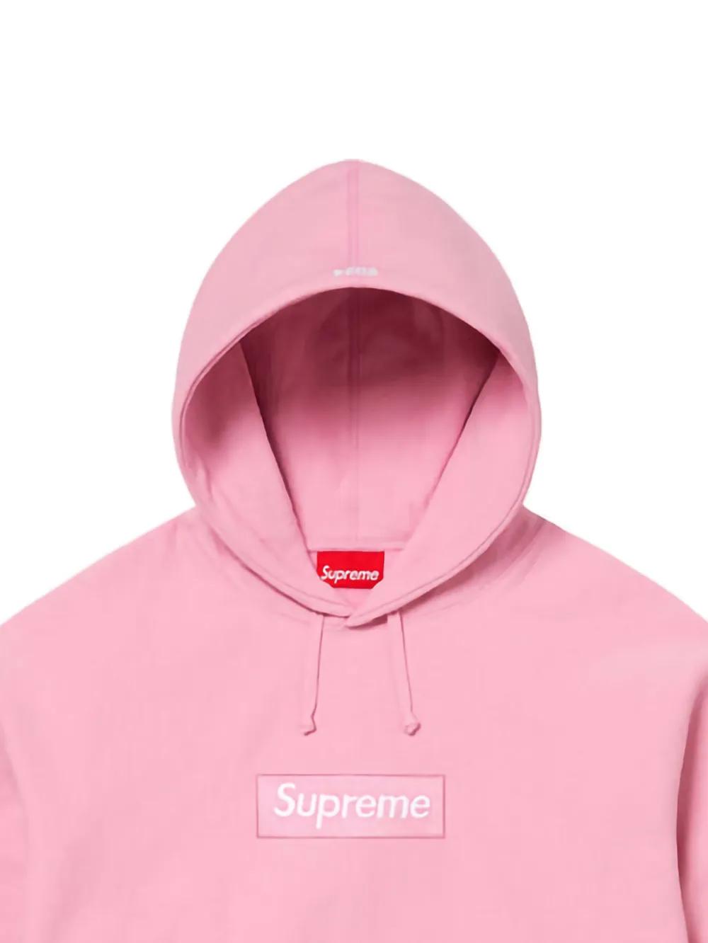 Supreme Box Logo Hoodie in Pink | Lyst
