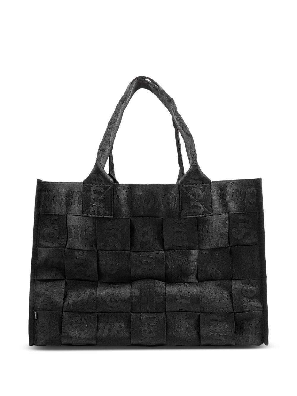 Supreme Large Woven Tote Bag in Black | Lyst