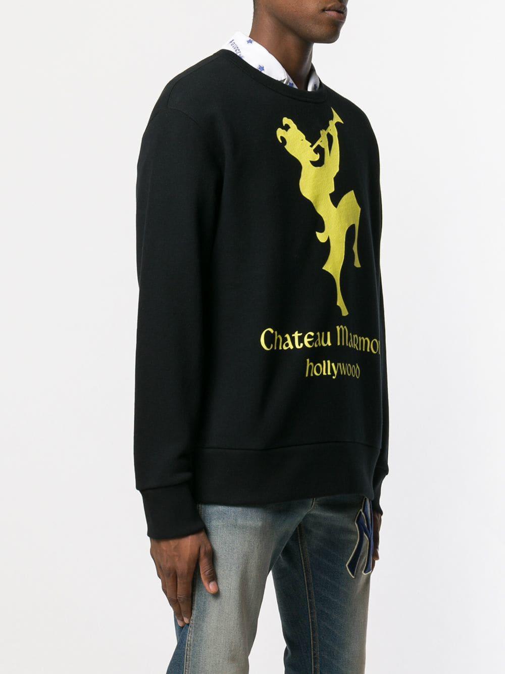Gucci Chateau Marmont Graphic Sweatshirt in Black for Men Lyst UK