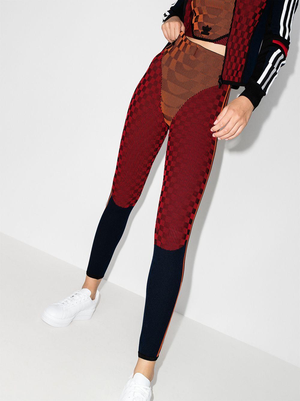 adidas Cotton X Paolina Russo Panelled leggings in Red (Orange) | Lyst