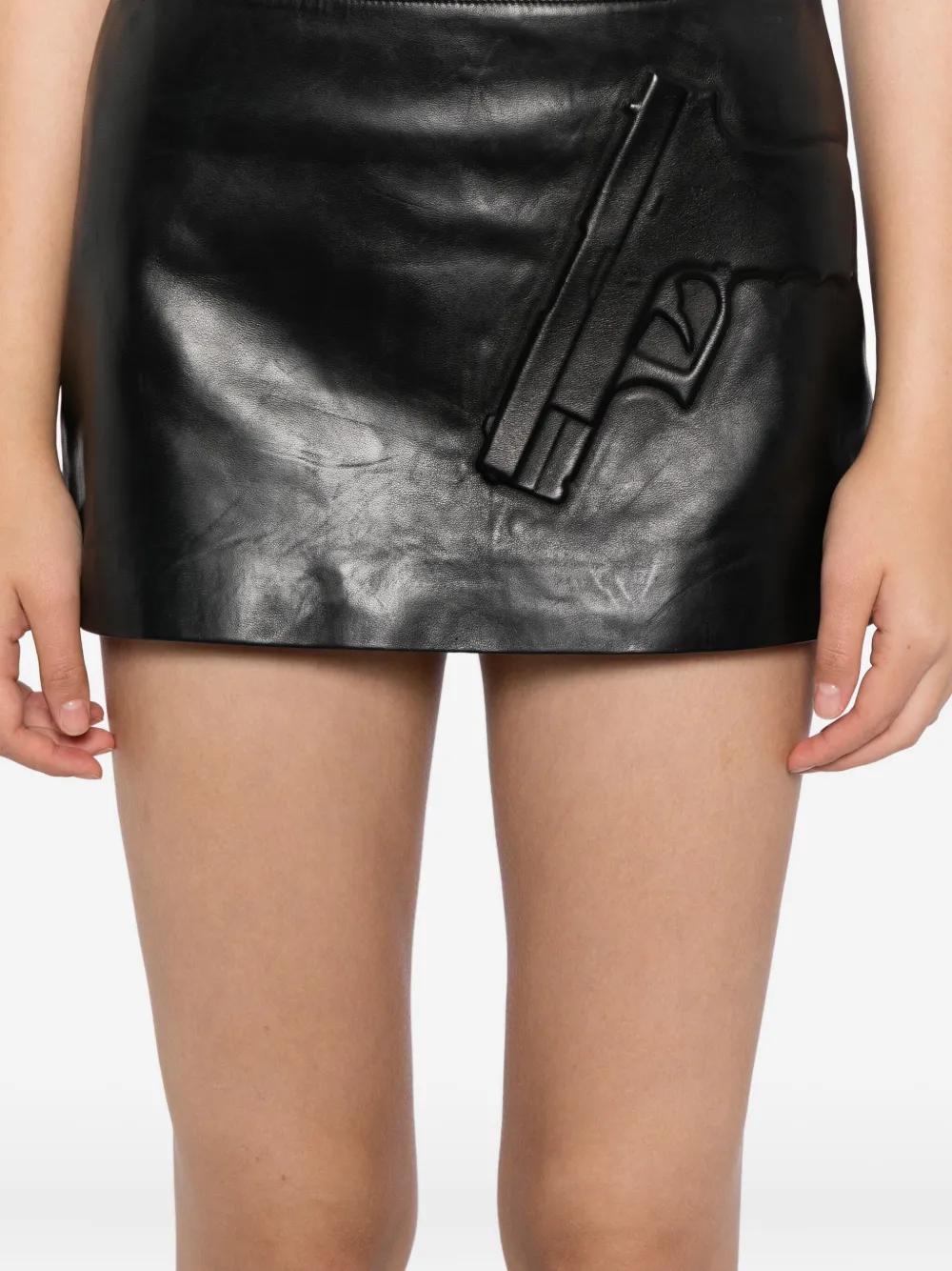 Ashley Williams Protection Mini Skirt in Gray | Lyst