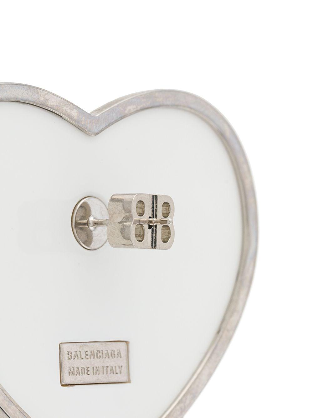 Balenciaga Oorbellen Met Bb Logo in het Wit - Lyst