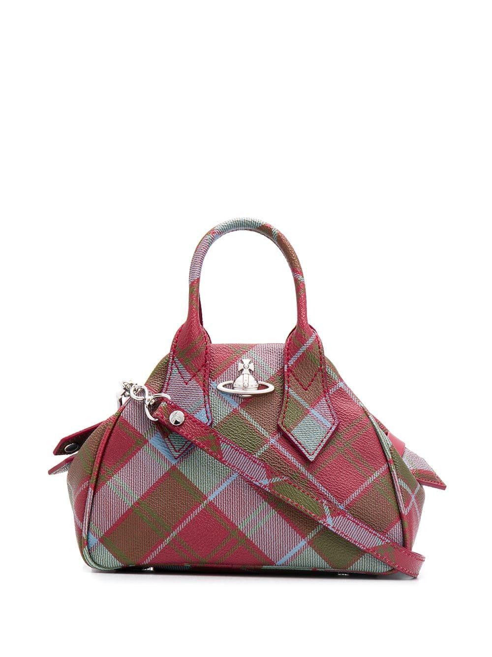 Vivienne Westwood Leather Tartan Mini Bag in Red - Lyst