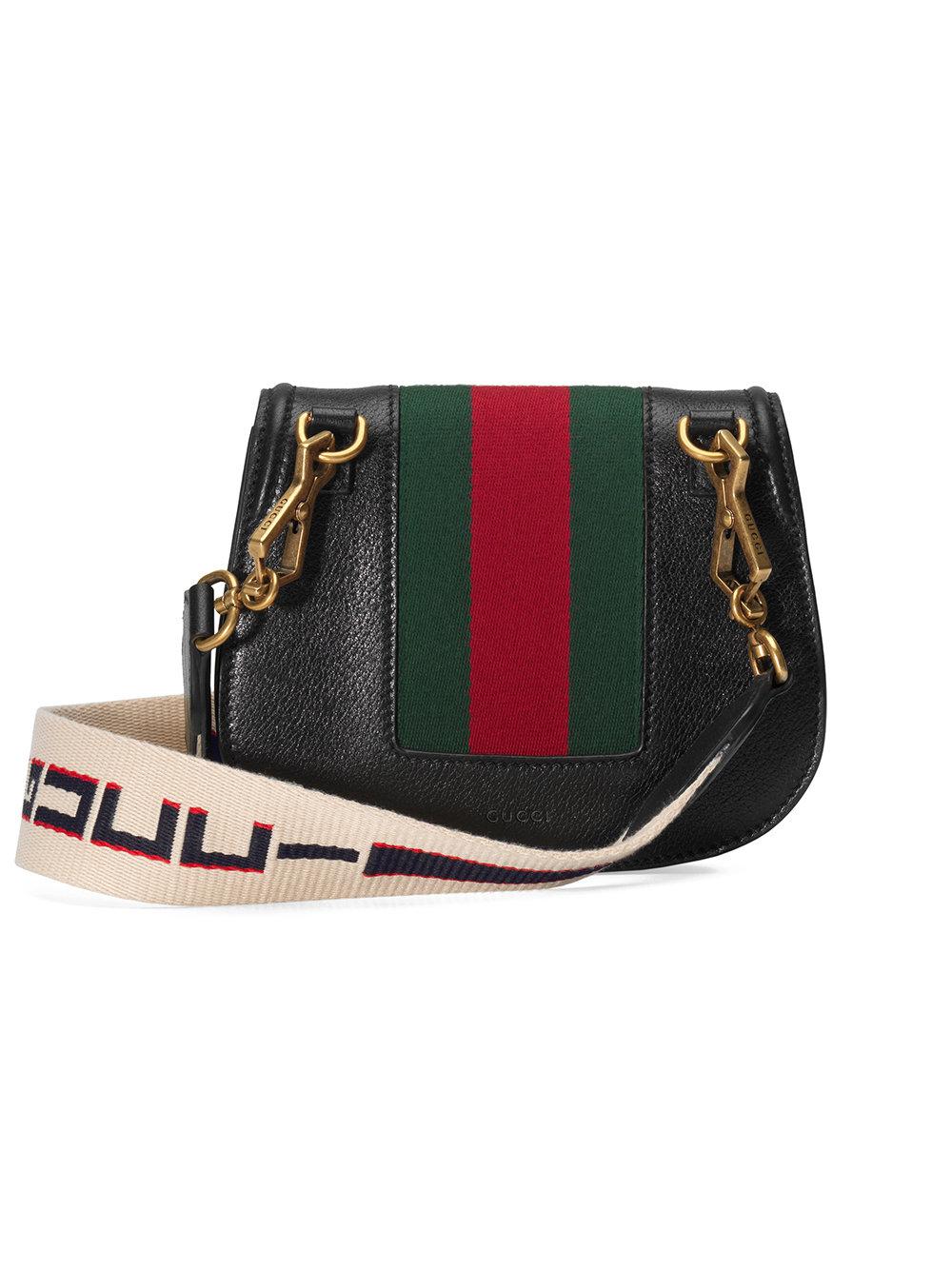 Gucci Leather Totem Small Shoulder Bag in Black - Lyst